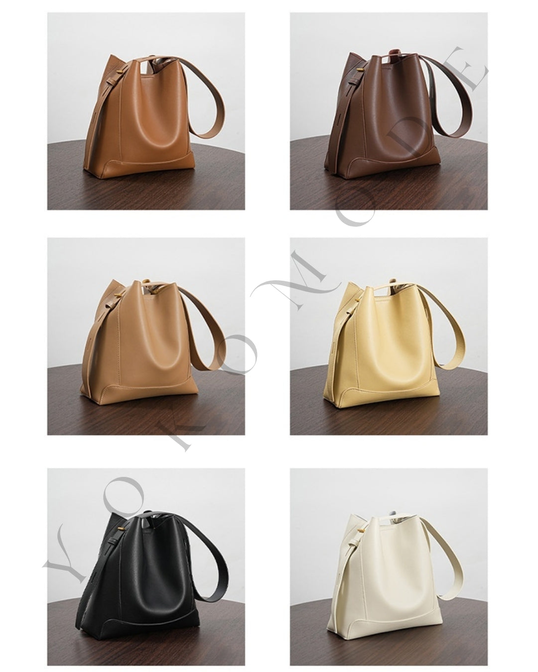 Sac seau en cuir Élégance Pure