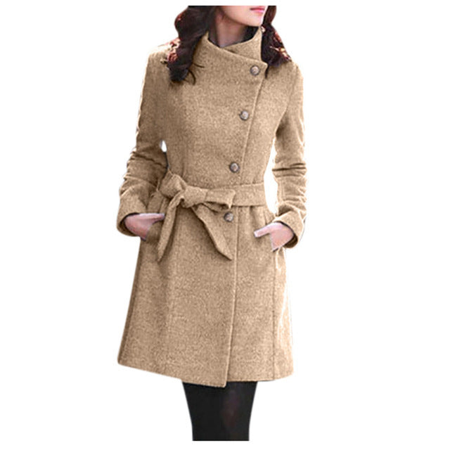 Manteau en laine femme – Chic et chaud ! Kaki