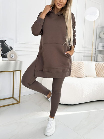 ensmble ultime de confort et de style | 2 Pièces Brun