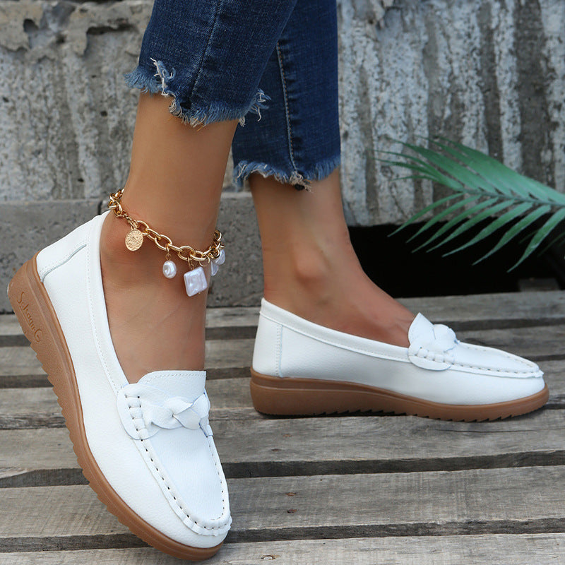 Mocassins Élégants et Confortables avec Détail Tressé
