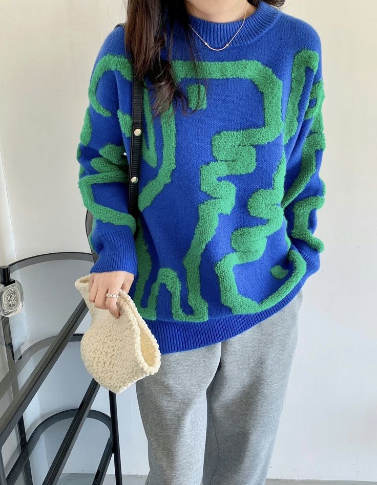 Pull épais à motif dessin animé pour Votre Hiver