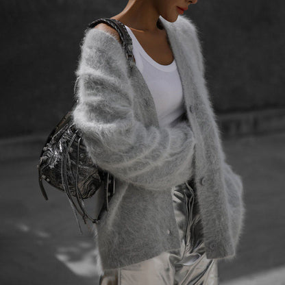 Cardigan couture en cachemire