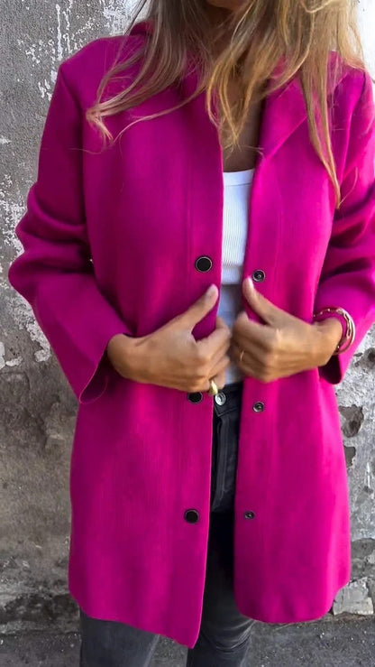 Veste Lyliea : Douceur, Style et Polyvalence Rose Rouge