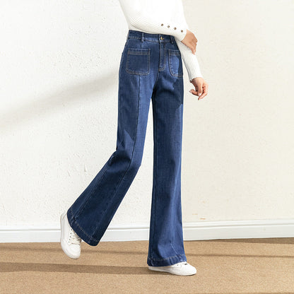 Mélina – Jean évasé taille haute pour une silhouette élancée