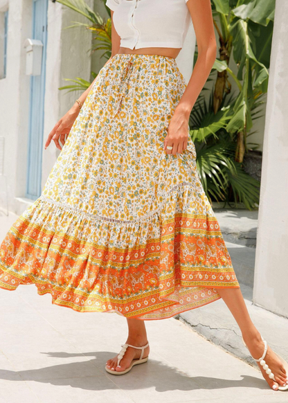 Jupe Longue Bohème en Viscose