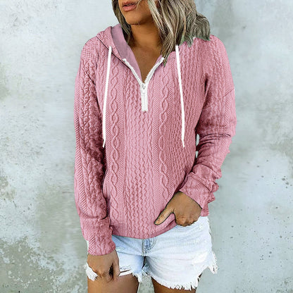 Sweat à capuche design texture twist – Style urbain et confortable