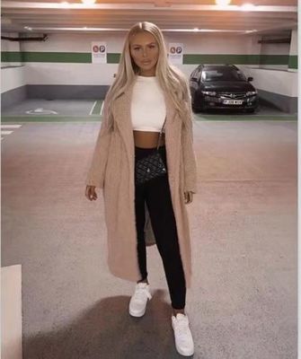 Élégance en Laine Kaki