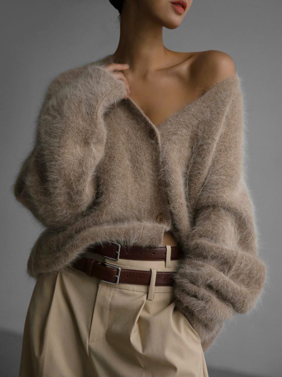 Cardigan couture en cachemire