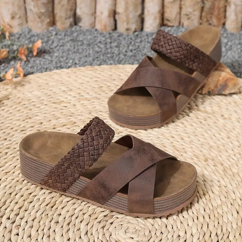 Sandales Tressées Confort