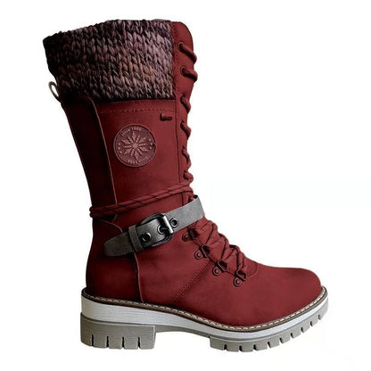Chaussures à lacets mi-mollet