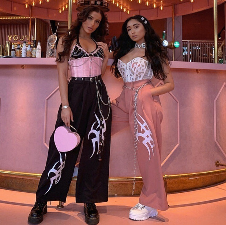 Pntalons Slim à Jambe Large Asymétriques – Style Unique et Confortable