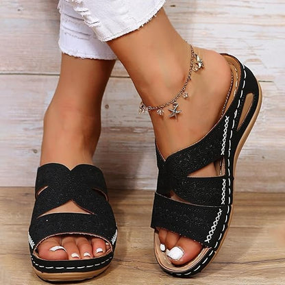Sandales Mina - Ultra Confort Noir