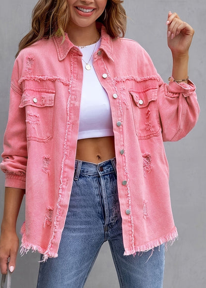 Chemise veste femme décontractée tendance