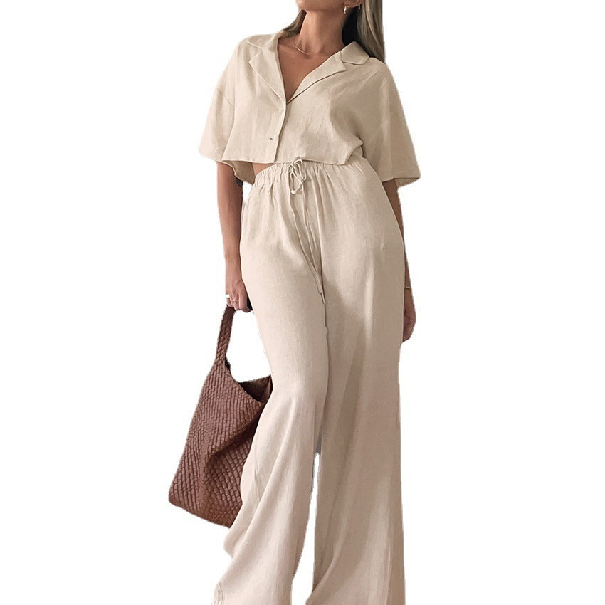 Nahla – Ensemble Homewear en Coton et Lin