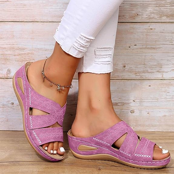 Sandales Mina - Ultra Confort Violet