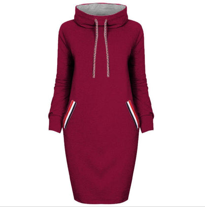 Maïa – Robe Pull Élégante à Col Montant