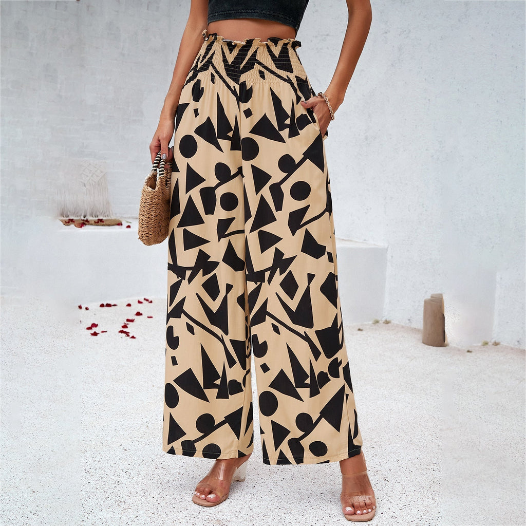 Pantalon Ample Imprimé Élégant