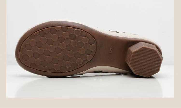 Sabots Femme Rétro en Cuir PU, Bout Rond, Slip-on