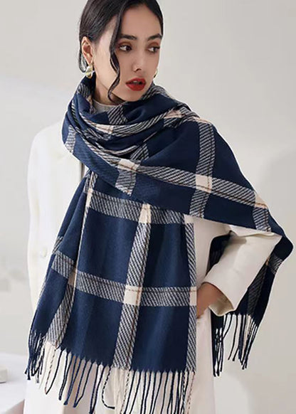 Écharpe plaid chaude hiver femme