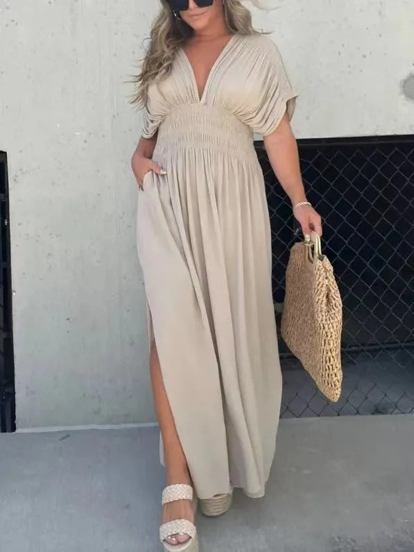 Robe Muse Longue Élégante Fendue