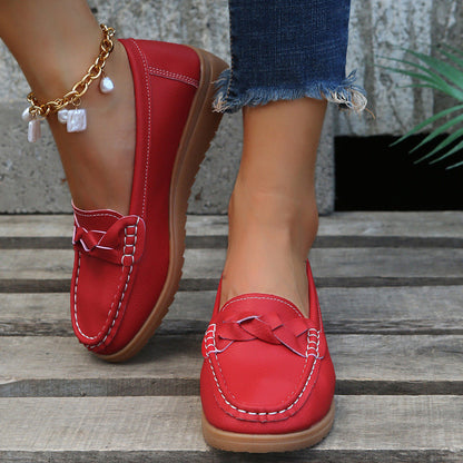 Mocassins Élégants et Confortables avec Détail Tressé
