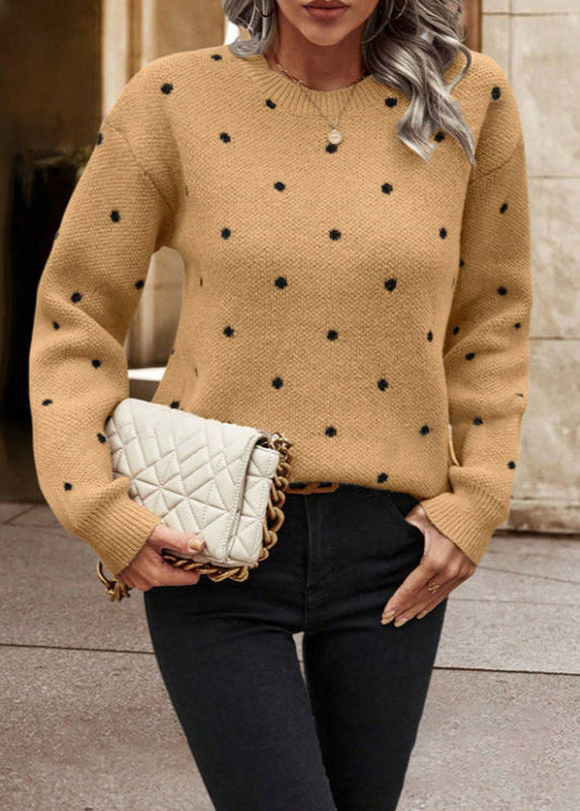 Pull Femme Jacquard à Pois