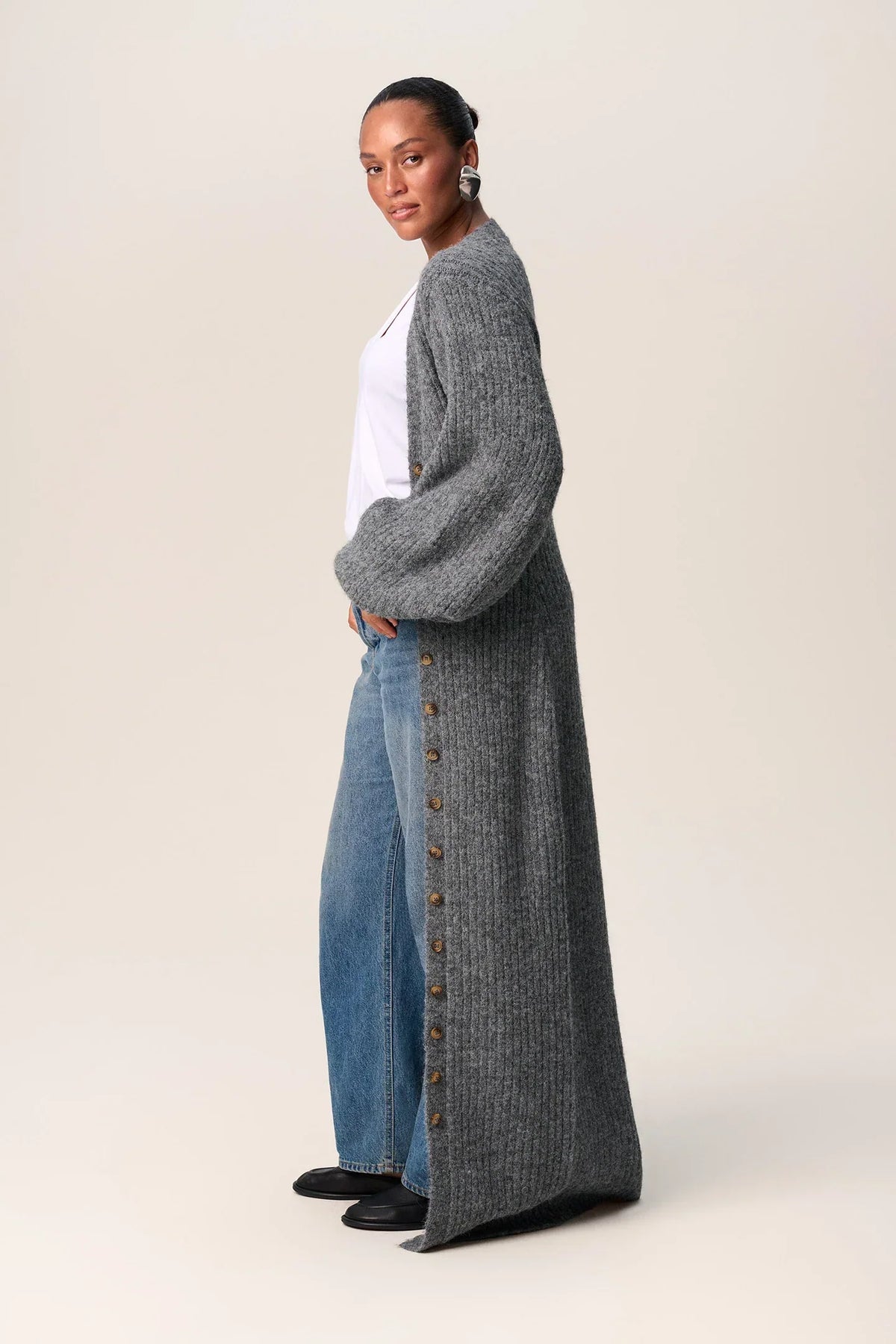 Élégance Douillette – Cardigan Long
