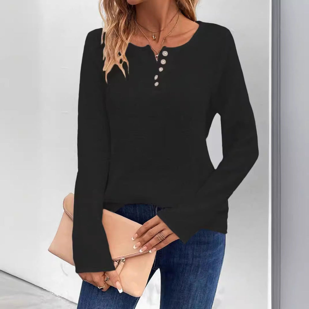 Pull boutonné femme manches longues – Confort et élégance