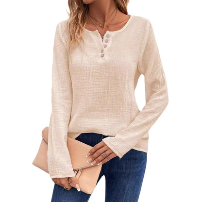 Pull boutonné femme manches longues – Confort et élégance