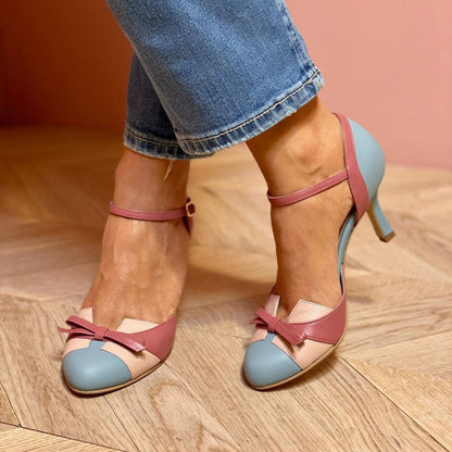 YOKO | Sandales à Talons Élégantes Bleu