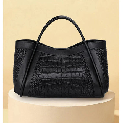 Sac à Main Effet Crocodile en cuir