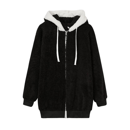 Veste Douce en Peluche - Chaleur et Style Décontracté