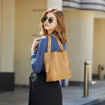 Sac seau en cuir Élégance Pure