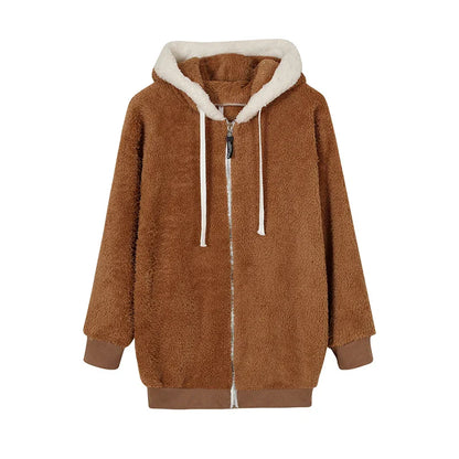 Veste Douce en Peluche - Chaleur et Style Décontracté