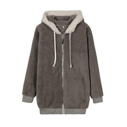Veste Douce en Peluche - Chaleur et Style Décontracté
