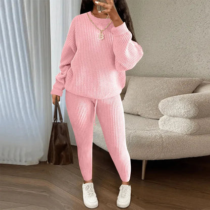 Best Ensemble Confort Hivernal – Pull et Pantalon Tricoté