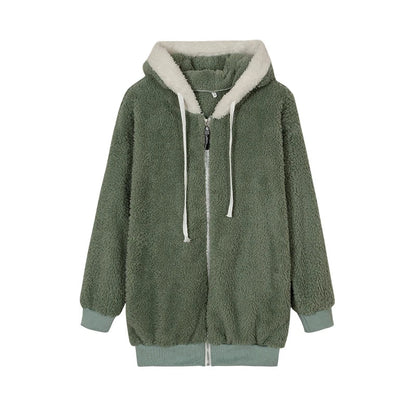 Veste Douce en Peluche - Chaleur et Style Décontracté