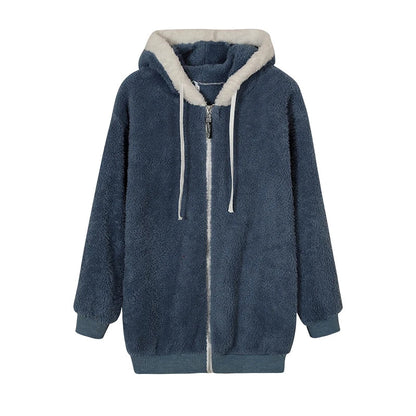 Veste Douce en Peluche - Chaleur et Style Décontracté