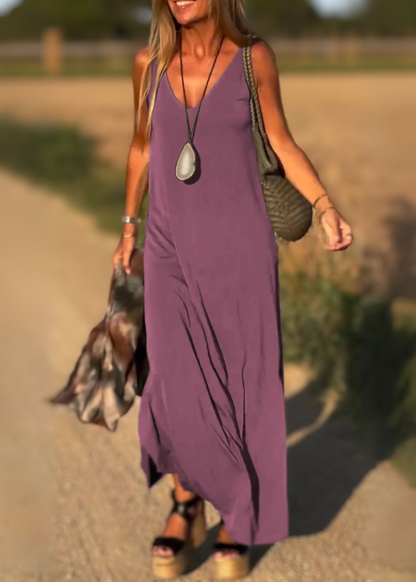 Robe Tendance V-neck Raffinée
