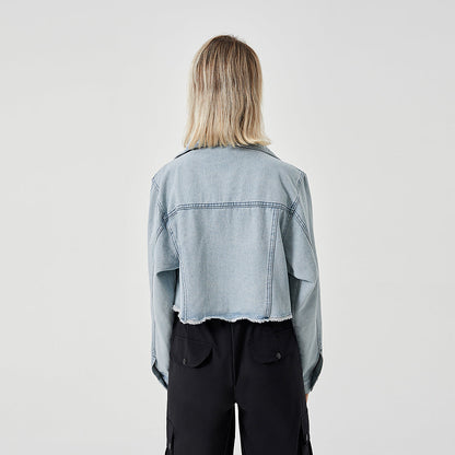 Veste Jean Vintage Effilée