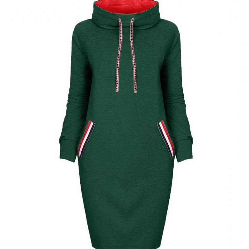 Maïa – Robe Pull Élégante à Col Montant