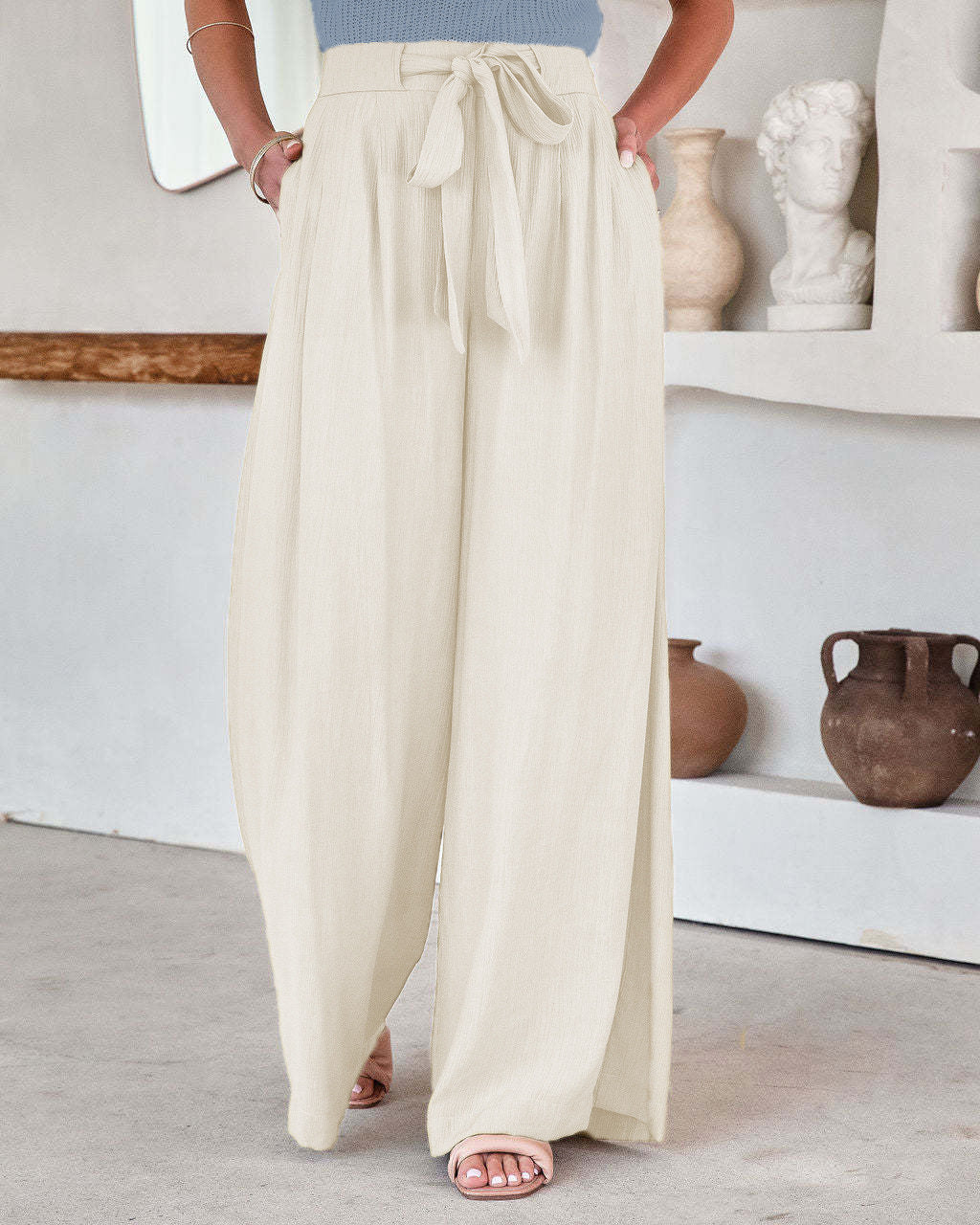 Pantalon Large Taille Haute – Liberté & Style