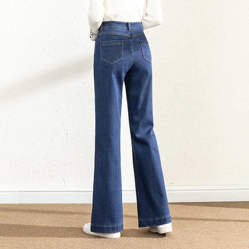 Mélina – Jean évasé taille haute pour une silhouette élancée