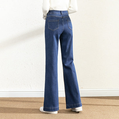 Mélina – Jean évasé taille haute pour une silhouette élancée