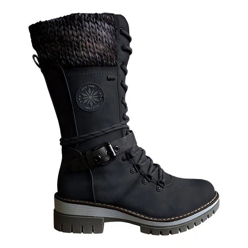 Chaussures à lacets mi-mollet