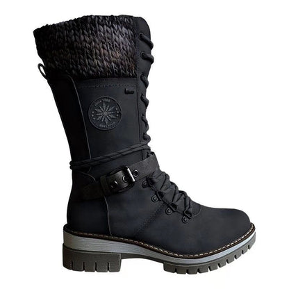 Chaussures à lacets mi-mollet