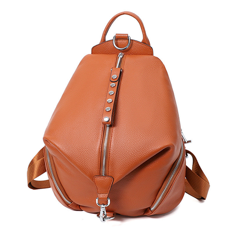 Sac à Dos Femme Antivol Geneva en Cuir Élégant
