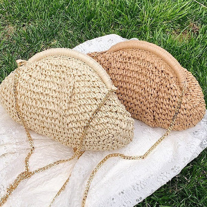 Pochette Positano Chic Naturel Doré