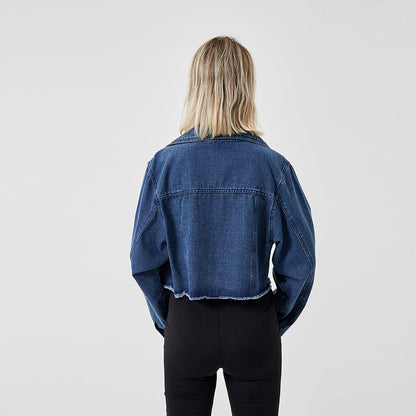 Veste Jean Vintage Effilée