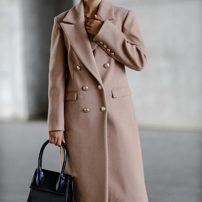 Veste Longue Classique et Modernité Chameau